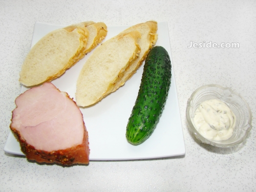 бутерброды с ветчиной, бутерброды с ветчиной фото, бутерброды с огурцом, бутерброды со свежим огурцом